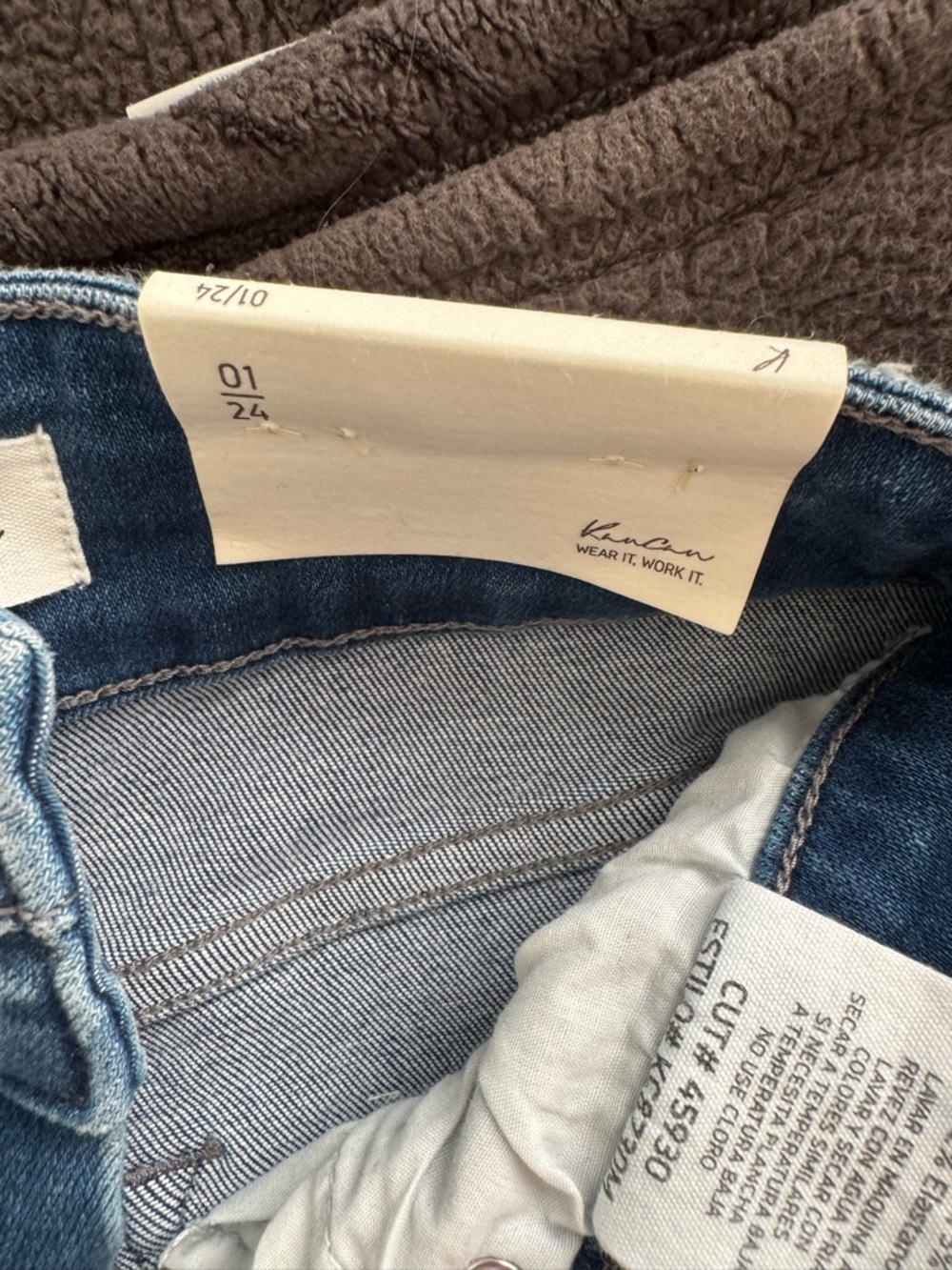 KanCan Medium Blue Skinny Jeans with Faded Detail